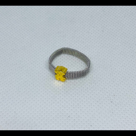 mesh and gold plated ring size 7✨ - Picture 7 of 8